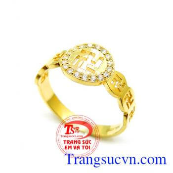 Nhẫn nữ vàng tây dành cho phái đẹp phù hợp làm quà tặng sinh nhật hoặc trong các dịp ý nghĩa