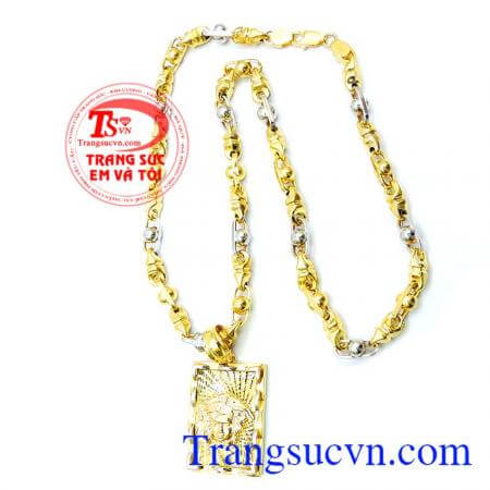 Bộ dây chuyền vàng hàng hiệu đẹp.