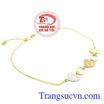 Lắc chân gia đình hạnh phúc phù hợp đeo chân nữ