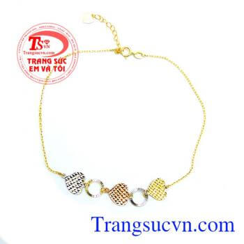 Lắc chân gia đình hạnh phúc mang đến may mắn,chất lượng vàng đảm bảo