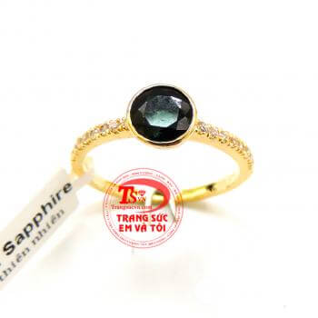 Nhẫn nữ Sapphire hạnh phúc