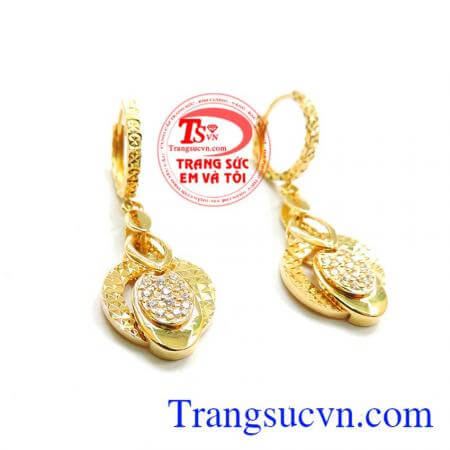 Hoa tai vàng 18k nữ