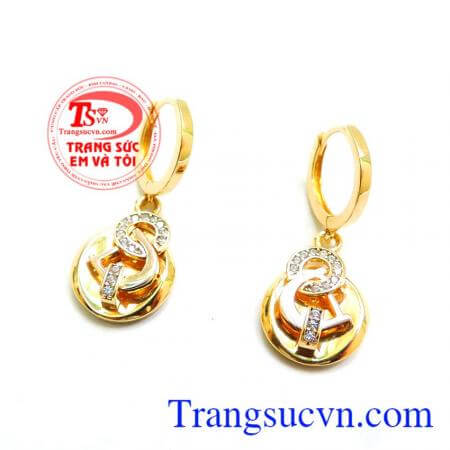 Bông tai vàng 18k italy