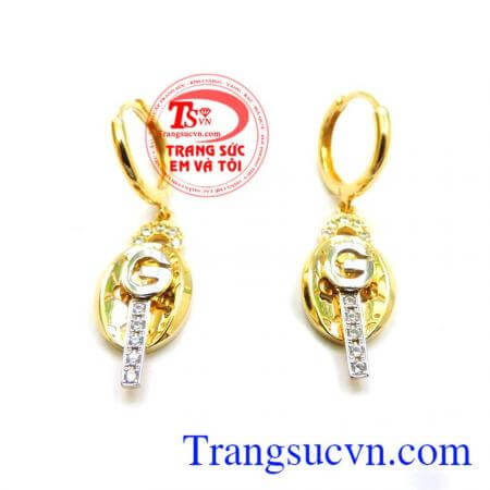 Hoa tai vàng italy 18k,chất lượng tinh tế và đẳng cấp. 