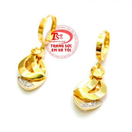 Hoa tai hàng hiệu 18k