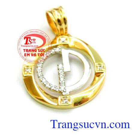 Mặt dây hạnh phúc vàng 18k