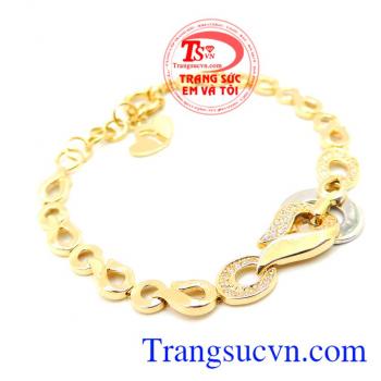lắc nữ vàng 18k bảo hành 12 tháng thanh toán an toàn.