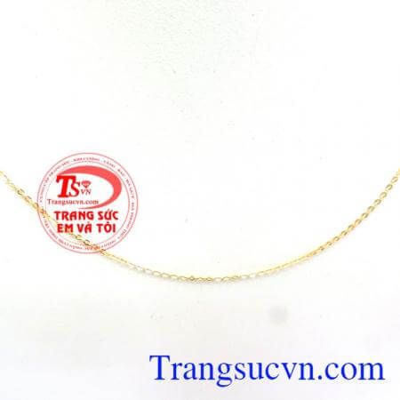 Dây vàng trắng Italy 18k italy tinh tế đeo bền đẹp