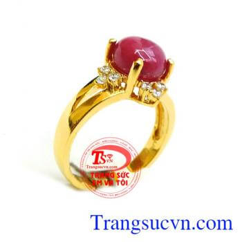 Nhẫn vàng ruby sắc son là món quà hoàn hảo dành tặng trong các dịp SINH NHẬT, KỶ NIỆM rất ý nghĩa,Nhẫn vàng ruby sắc son bảo hành 1 năm.