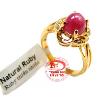 Nhẫn ruby tình yêu trọn vẹn