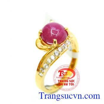 Nhẫn nữ vàng tây gắn đá thiên nhiên chế tác tinh tế mang đến những đường nét sáng,bóng bền đẹp cho chiếc nhẫn nữ đeo hợp thời trang,chất lượng vàng được đảm bảo uy tín