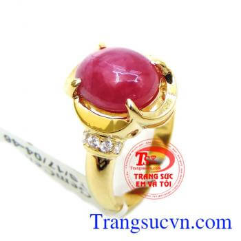 Đá thiên nhiên hộ mệnh mang lại may mắn, sức khỏe cho người sử dụng. Khách hàng ưa chuộng sản phẩm Nhẫn nữ vàng tây đá quý bền đẹp