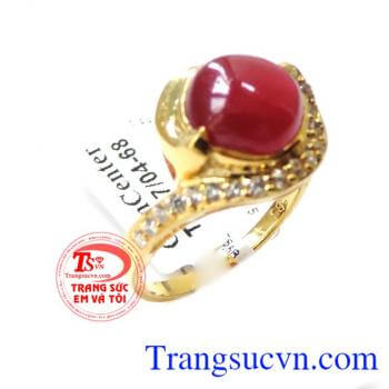 Nhẫn năng lượng tình yêu,Chiếc nhẫn nữ ruby thiên nhiên dành cho phái đẹp,nhẫn vàng nữ, có giấy kiểm định đá quý và vàng đảm bảo uy tín khách hàng bình chọn nhiều năm,Nhẫn nữ ruby,nhẫn vàng hồng ngọc