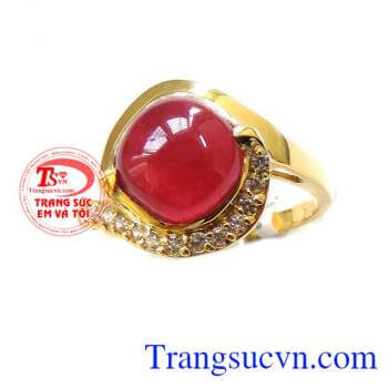 Đá thiên nhiên hộ mệnh mang lại may mắn, sức khỏe cho người sử dụng. Khách hàng ưa chuộng sản phẩm Nhẫn nữ vàng tây đá quý bền đẹp