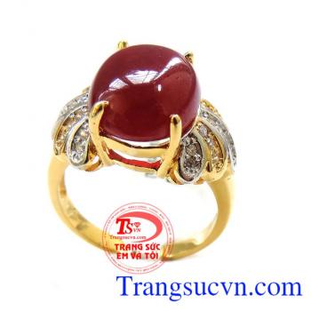 Nhẫn Ruby may mắn và hạnh phúc