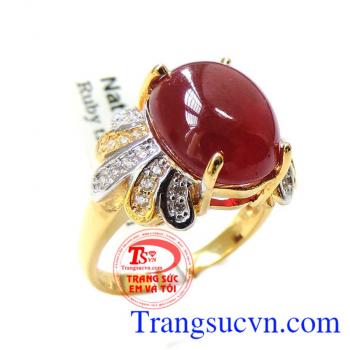 Nhẫn nữ vàng tây gắn đá thiên nhiên chế tác tinh tế mang đến những đường nét sáng,bóng bền đẹp cho chiếc nhẫn nữ đeo hợp thời trang,chất lượng vàng được đảm bảo uy tín