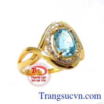 Nhẫn Vàng Topaz đẹp