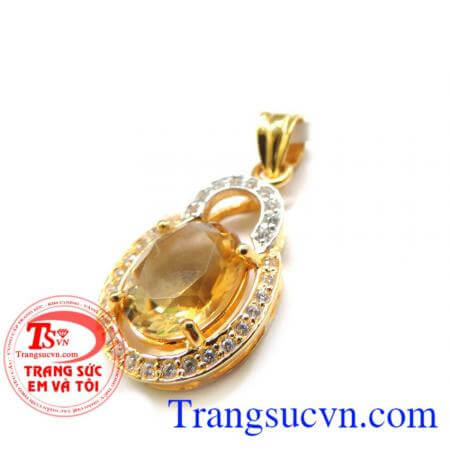 Bộ trang sức vàng thạch anh vàng đẹp.