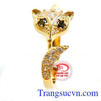 Nhẫn vàng hồ ly Bảo hành 6 tháng,Giao Nhẫn vàng toàn quốc thanh toán an toàn.