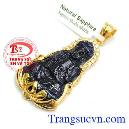 Phật Sapphire Lam Hộ Mệnh Mộc