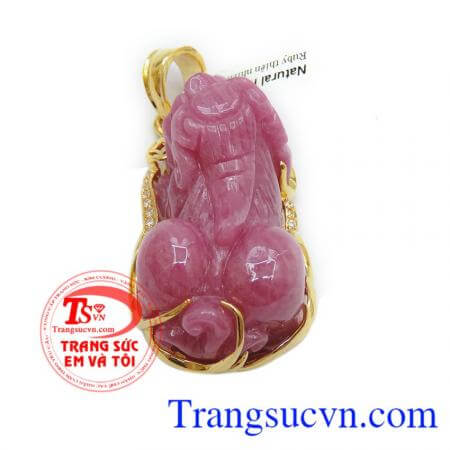 Giao Mặt tỳ hưu ruby vàng 18k To Toàn quốc,Đẳng cấp may mắn và sức khỏe,