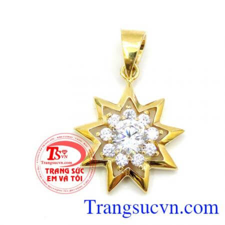 Mặt trời vàng của tôi,mặt dây vàng đẹp,đeo hợp thời trang.