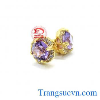 Bộ Mặt dây nhẫn hoa tai vàng