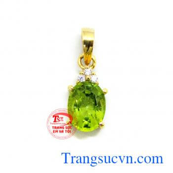 Bộ Trang Sức Vàng Peridot Mệnh Hỏa và Mộc.