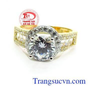 Nhẫn nữ vàng trắng 18k, Nhẫn vàng trắng thiết kế và chế tác trên công nghệ tiên tiến nhất trên thế giới mang lại sản phẩm nhẫn nữ vàng trắng hoàn hảo và hợp thời trang
