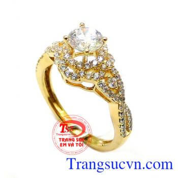 Nhẫn vàng 18k chung thủy