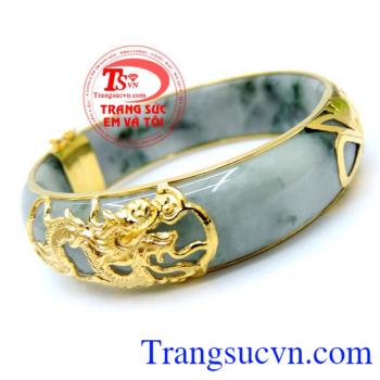 Vòng Ngọc Rồng Vàng Sức Khỏe,Vòng ngọc cẩm thạch bọc vàng bảo hành chu đáo,Chất lượng đảm bảo. 