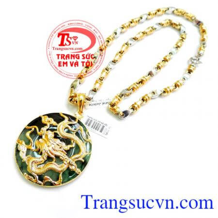 Giao Bộ Mặt rồng vàng 18k Ngọc Phỉ Thúy Toàn quốc,