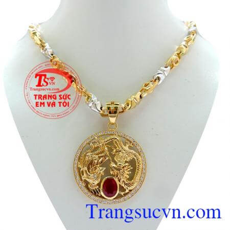 Rồng vàng tây mặt dây bộ