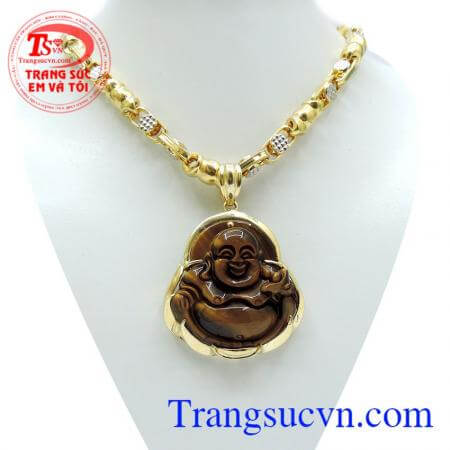 Mặt dây mệnh thổ dây chuyền vàng bộ