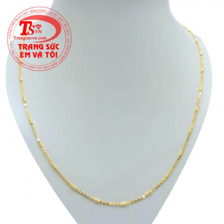 Dây chuyền nữ 18k  Italy bền đẹp