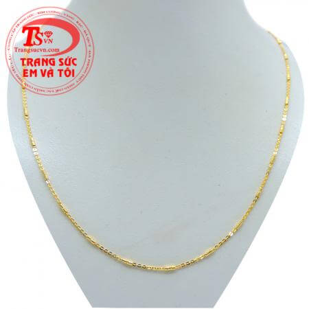 Dây chuyền nữ 18k  Italy bền đẹp