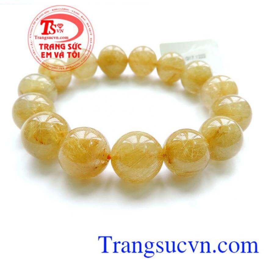 Chuỗi tay Thạch Anh Tóc Vàng tự nhiên