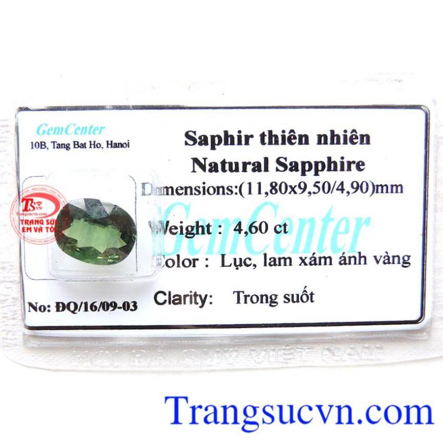 Viên Saphire đẹp tự nhiên