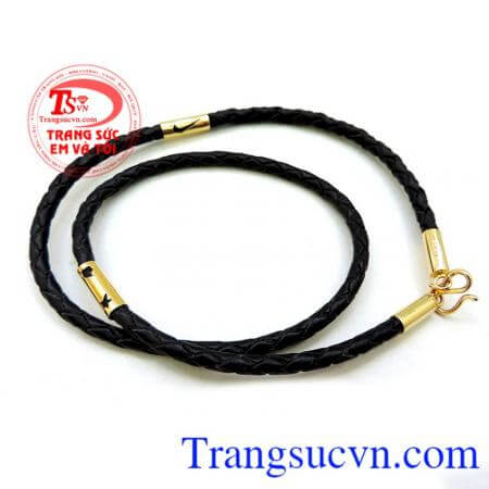 Dây da bọc vàng chất lượng đảm bảo, bền đẹp bảo hành chu đáo