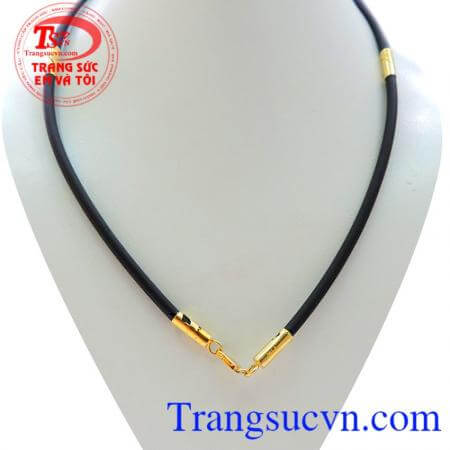 Dây cao su bọc vàng dành cho nam đeo cổ chất lượng đảm bảo