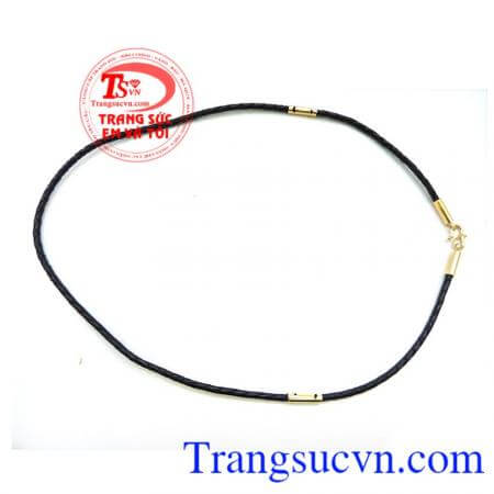 Dây da bọc vàng 10k