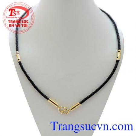 Dây da bọc vàng nhỏ