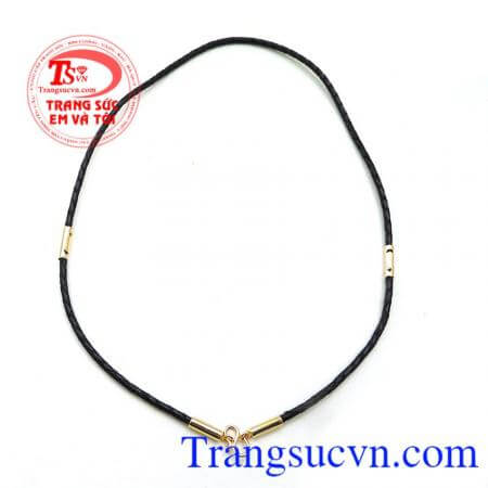 Dây da bọc vàng nhỏ sang trọng