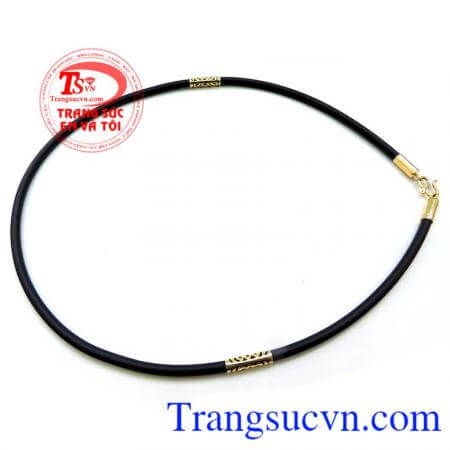 Dây cao su đeo cổ vàng