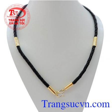 Dây da bọc vàng chạm rồng vàng đảm bảo chất lượng