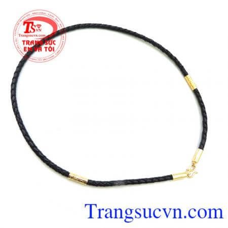 Dây da bọc vàng sang trọng
