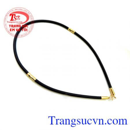 Dây cao su vàng chữ Nike phù hợp đeo mặt dây vàng