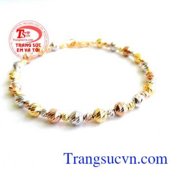 Đảm bảo chất lượng cao,có giấy kiểm định đá quí. Lắc tay vàng Italy NK 10K