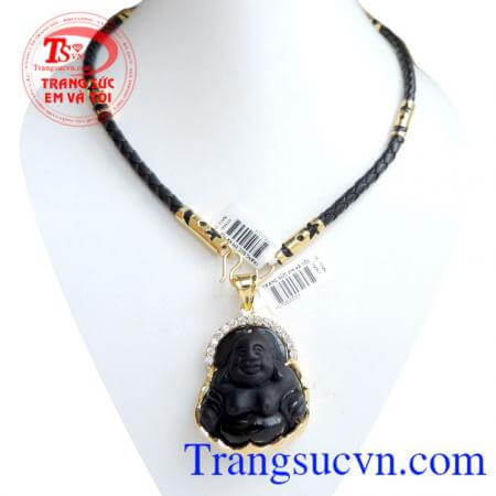 Bộ phật di lặc mệnh Thủy dây da tinh tế và sang trọng,