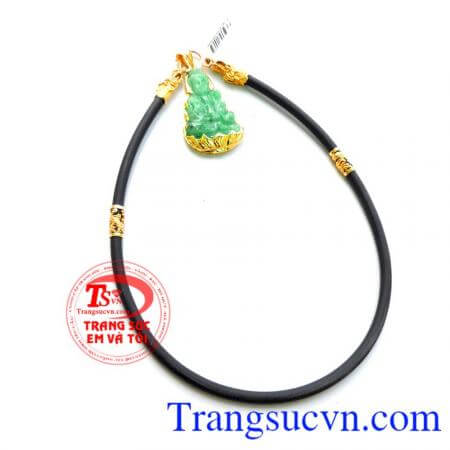 Phật Bà Ngọc Phỉ Thúy bọc vàng Dây Rồng